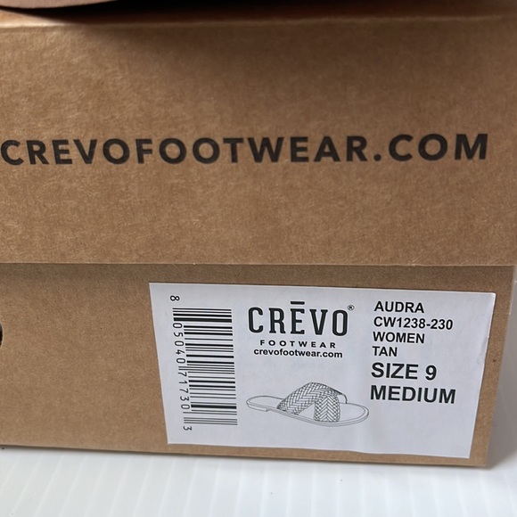 Crevo Suede / Genuine Leather Braided Flat Sandals | women's size 9 - Picture 3 of 10